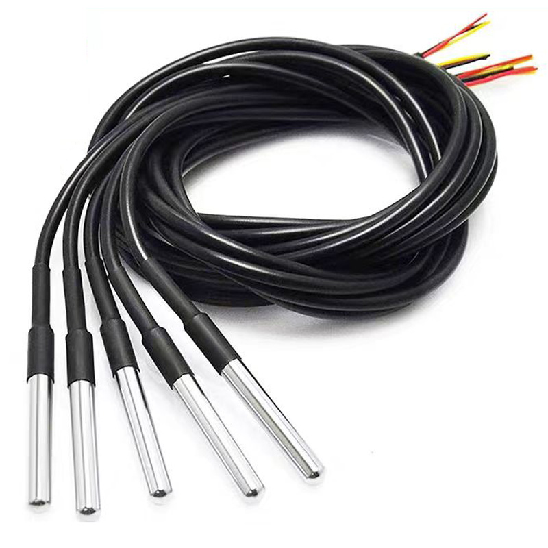 Ds18B20 - Roestvrijstalen pakket Waterdichte DS18b20 temperatuursondesensor 18B20