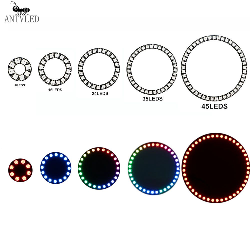 Ws2812B Strip 5V - WS2812b Led Ring Adresseerbare 8/16/24/35/45Leds 5050