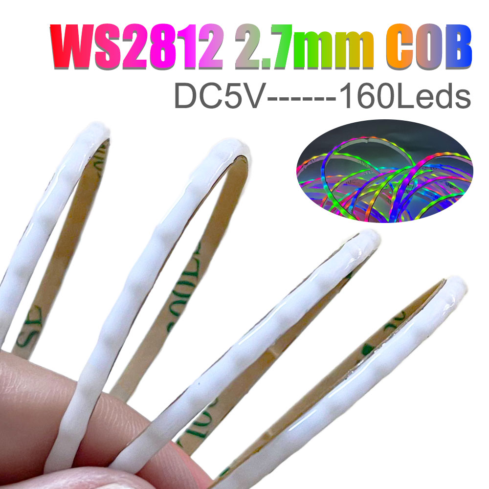 Ws2812B Strip 5V - DC5V 2,7 mm ultra smalle WS2812B