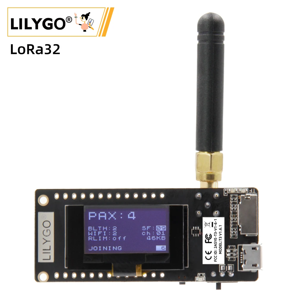 Oled Display 0.96 - LILYGO ® TTGO LoRa32 V2.1_1.6 Versie