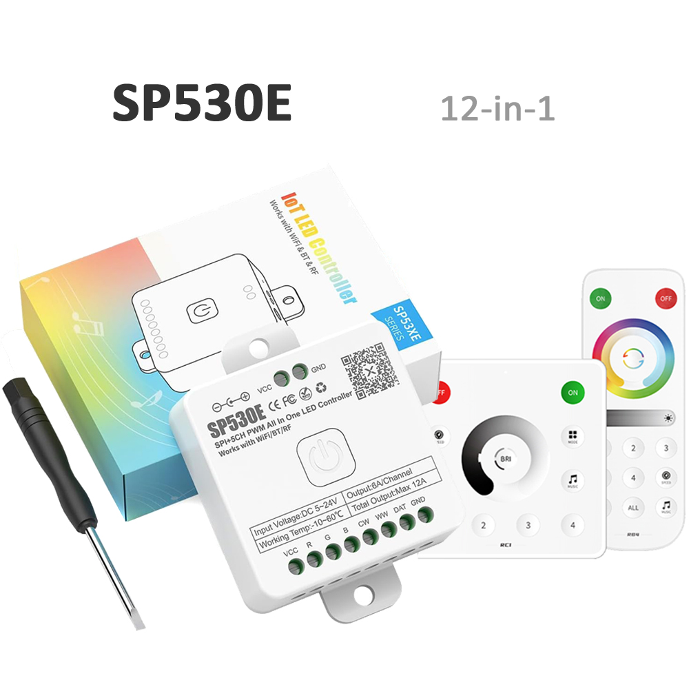 Ws2812B Strip 5V - SP530E Wifi Bluetooth LED-controller RF 5V