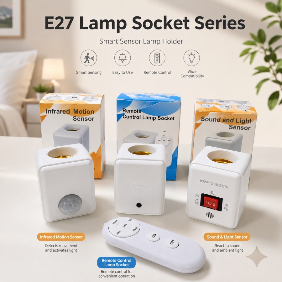 Pir Motion Sensor - EU/US Plug E27 PIR Bewegingssensor Led