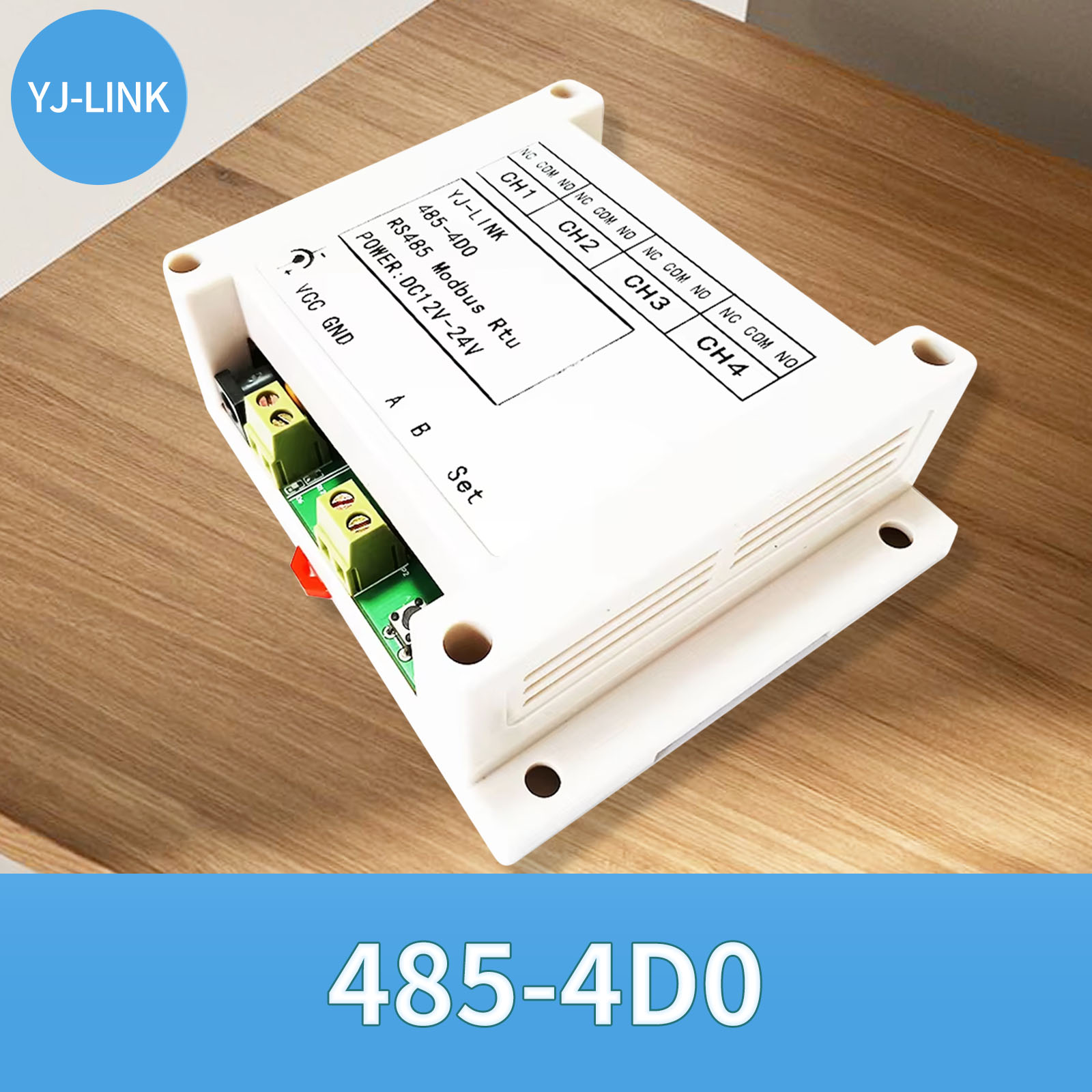 Relay Module 4 Channel - 485-4DO RS485 4-Kanaals Relais Afstandsbediening Schakelaar