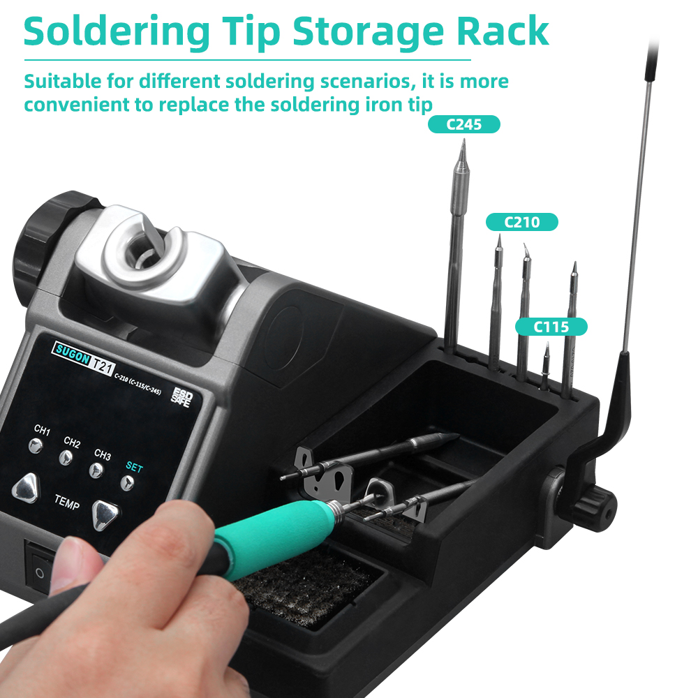 Sugon T21 Soldeerstation Compa - Soldering Iron Temperature Probe recensie en prijs