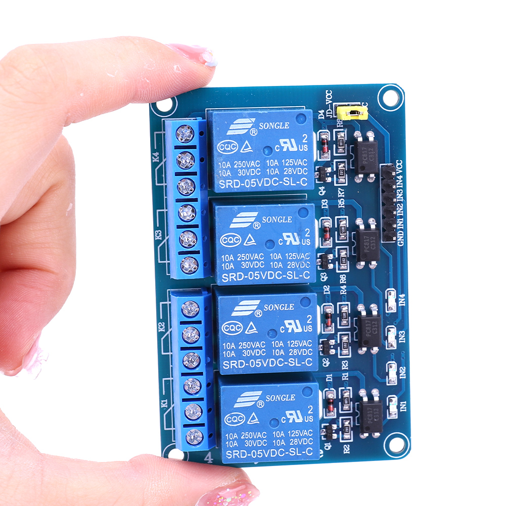 5V 12V 4 Kanaals Relaisbord me - Relay Module 4 Channel recensie en prijs