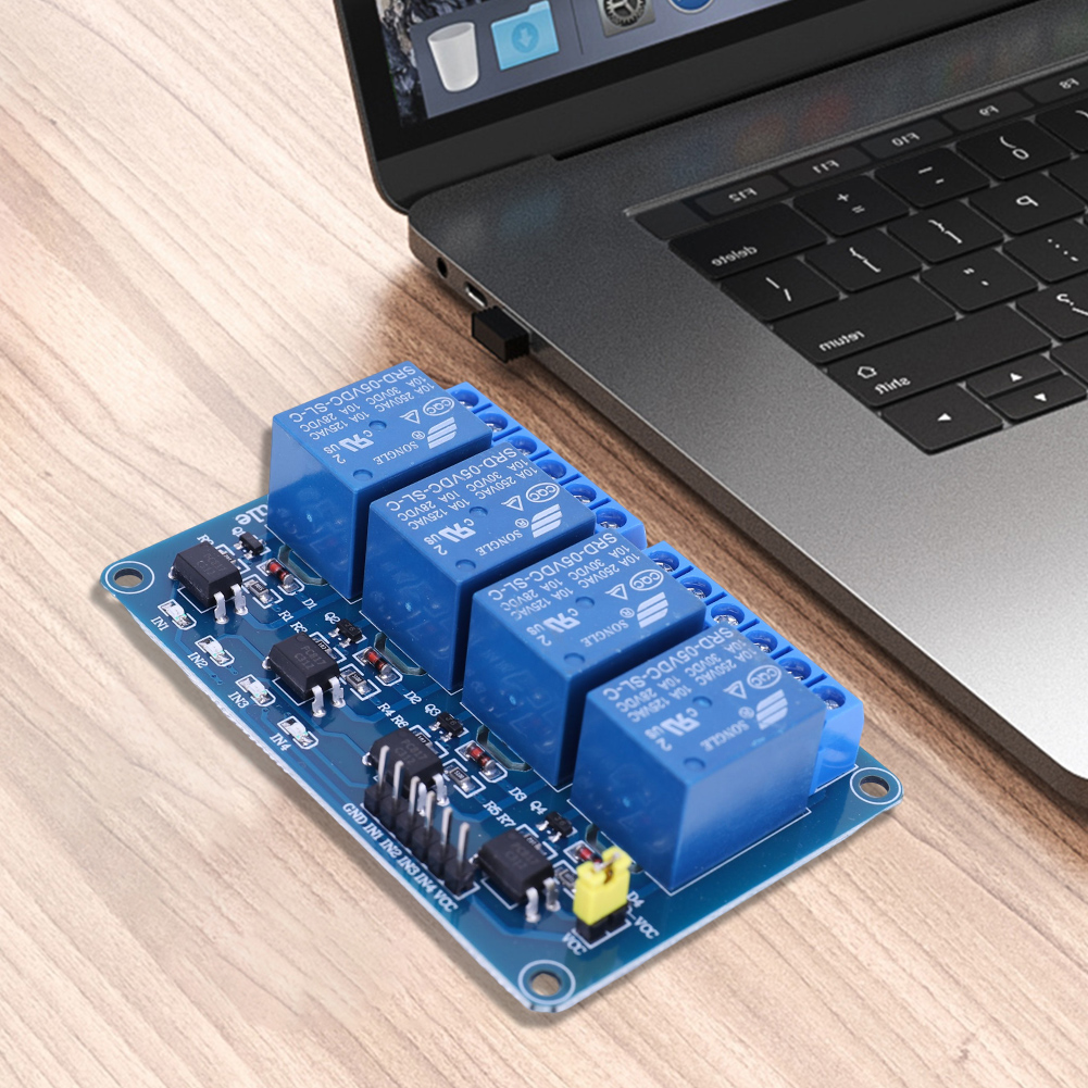 5V 12V 4 Kanaals Relaisbord me - Relay Module 4 Channel recensie en prijs