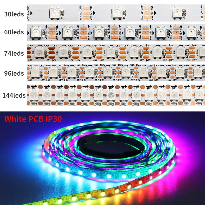 WS2812B Smart Led Strip Licht  - Ws2812B Strip 5V recensie en prijs