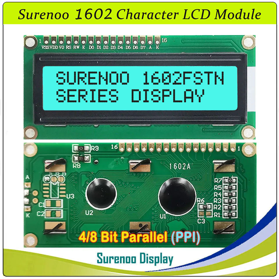 Surenoo 1602 16x2 162 5V 4-bit - Lcd 1602 recensie en prijs