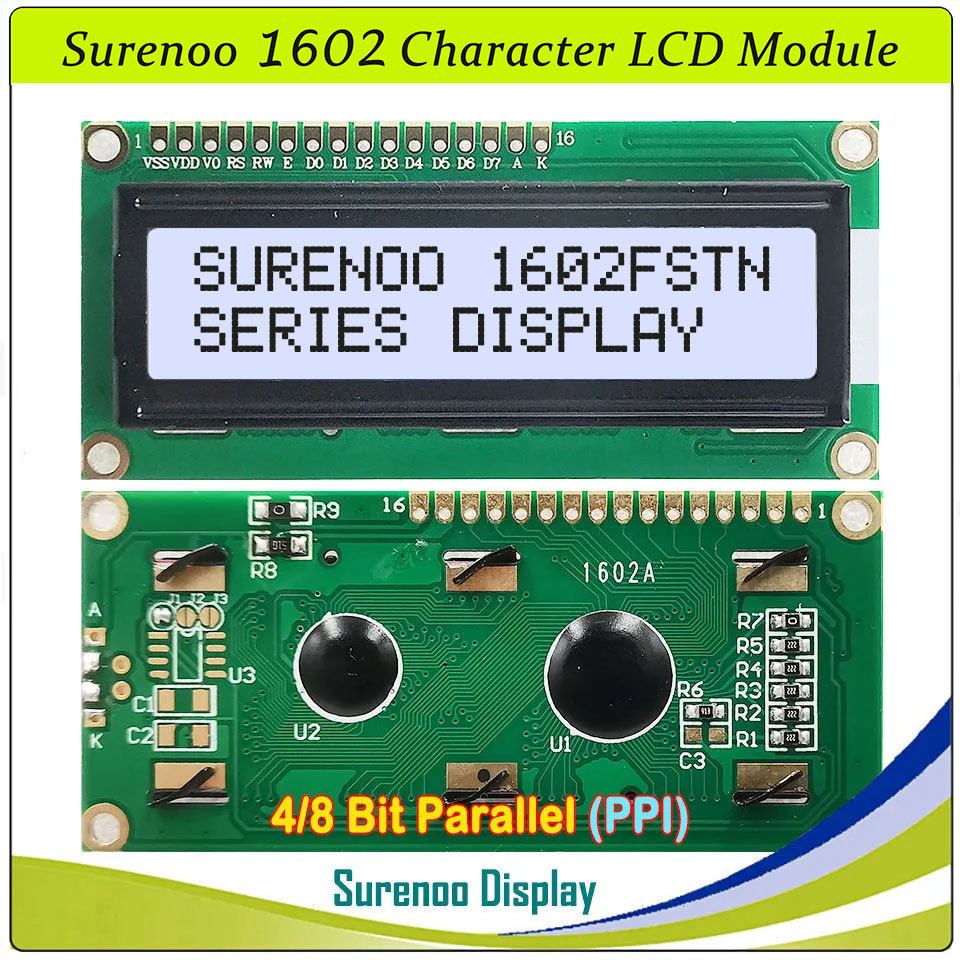 Surenoo 1602 16x2 162 5V 4-bit - Lcd 1602 recensie en prijs