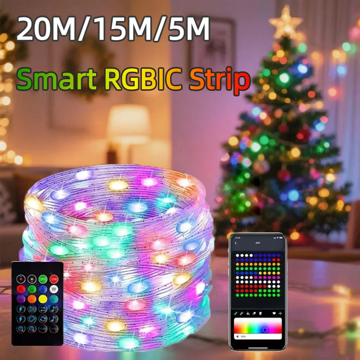 20M/10M/5M Smart USB 5V LED St - Ws2812B Strip 5V recensie en prijs
