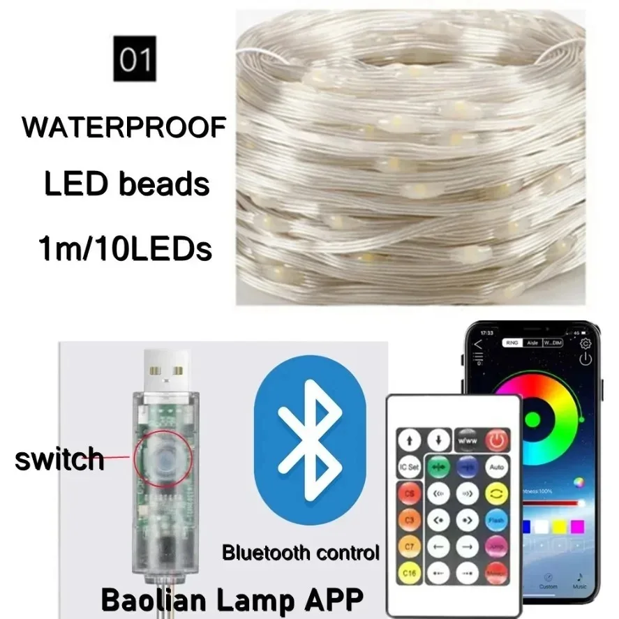 5-20m WS2812B RGB LED-lichtsno - Ws2812B Strip 5V recensie en prijs