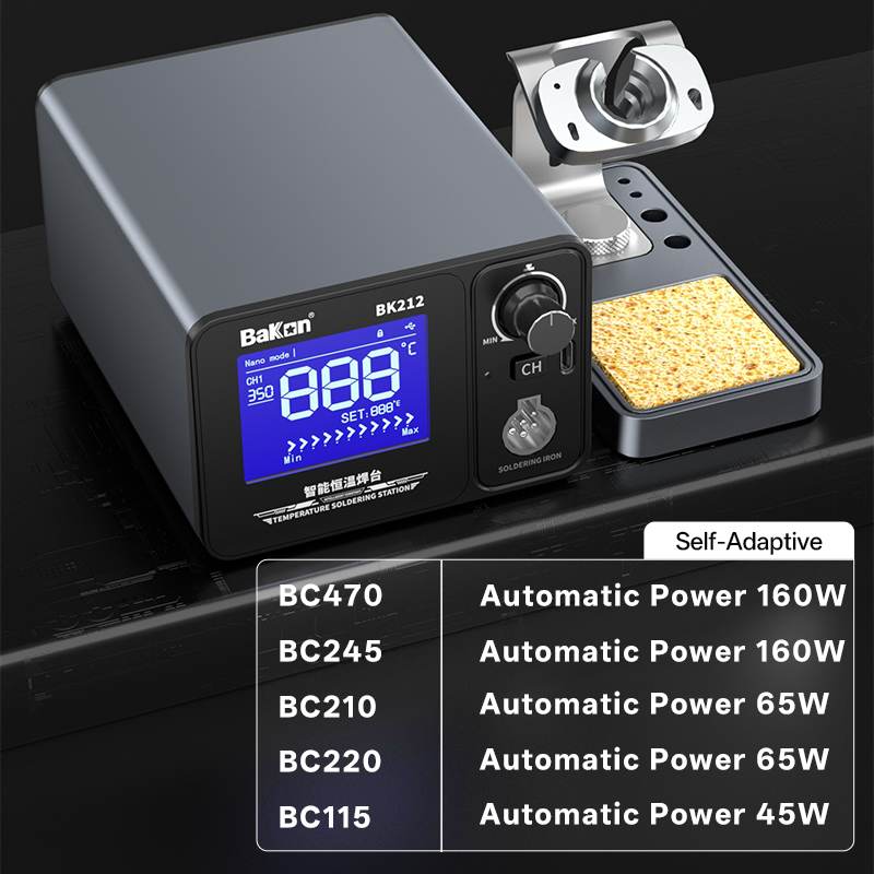 Bakon BK212 Smart Soldeerstati - Soldering Iron Temperature Probe recensie en prijs