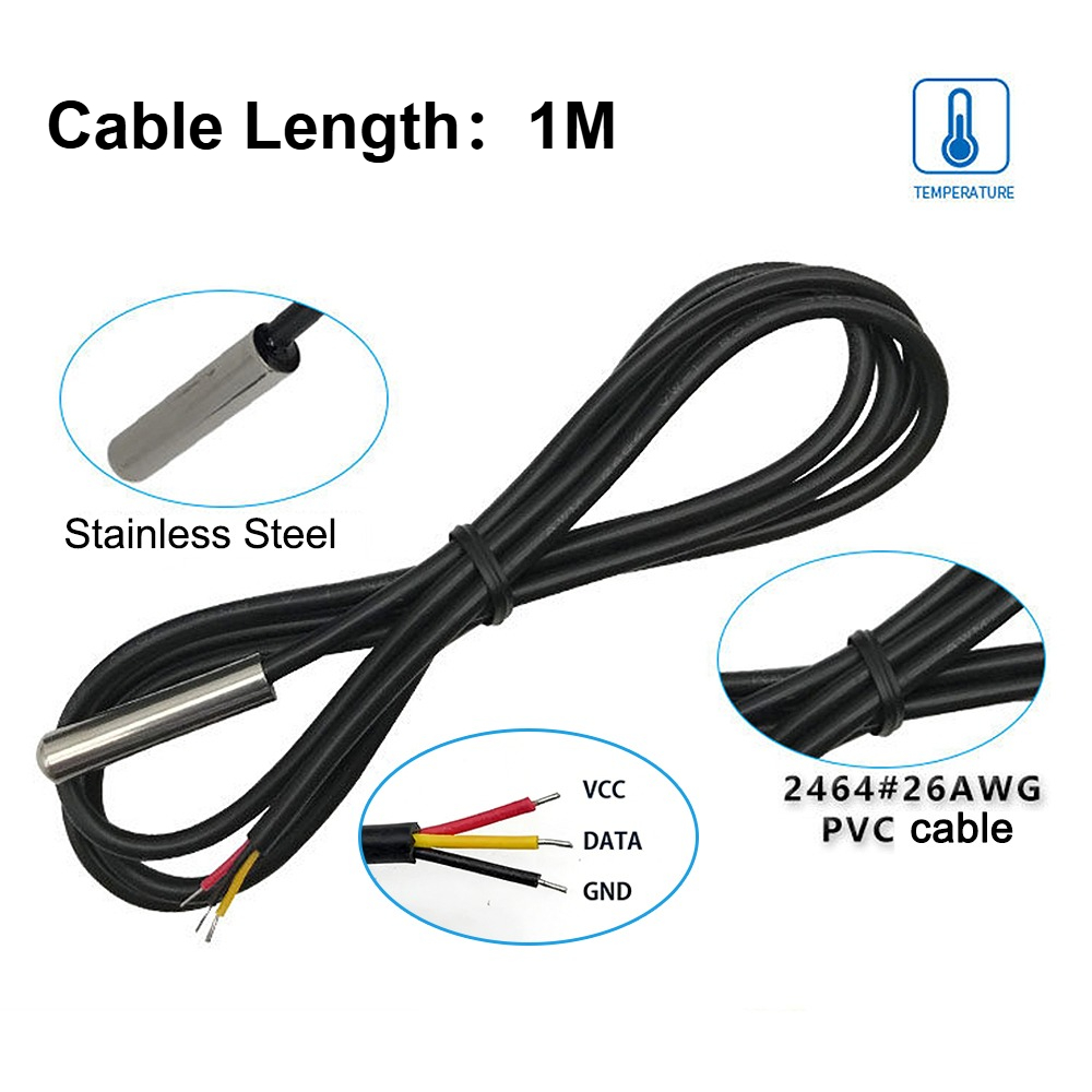 10PCS DS18B20 Roestvrij Staal  - Ds18B20 recensie en prijs