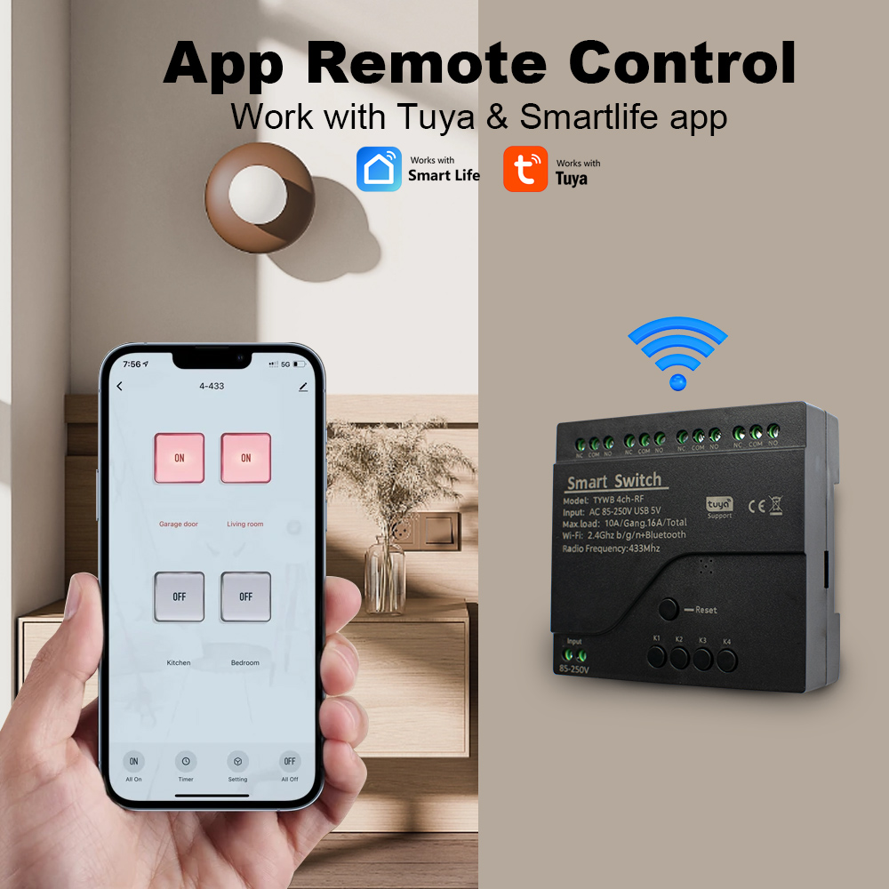 4CH Tuya Smart Wifi Schakelaar - Relay Module 4 Channel recensie en prijs