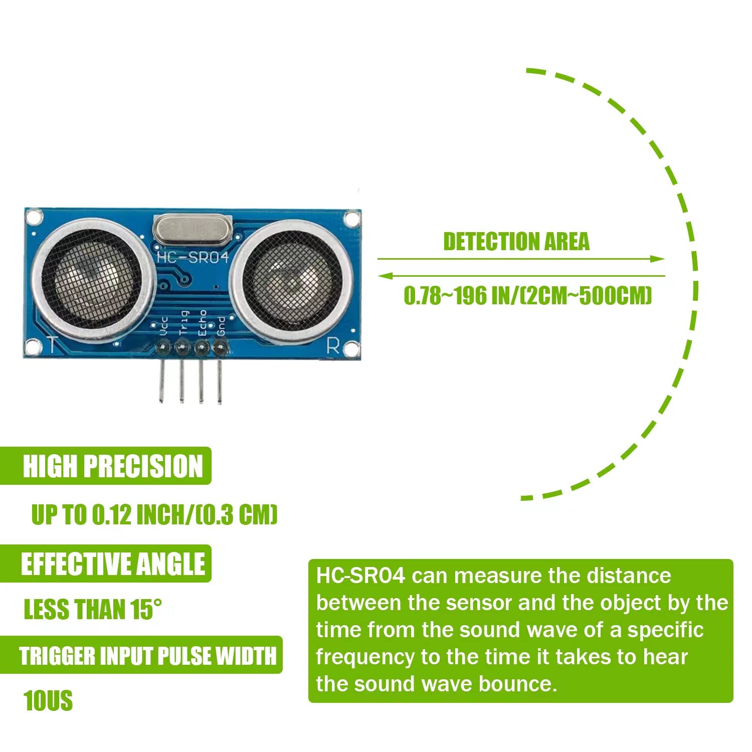 10 stks HC-SR04 Ultrasone Sens - Ultrasonic Sensor Hc-Sr04 recensie en prijs