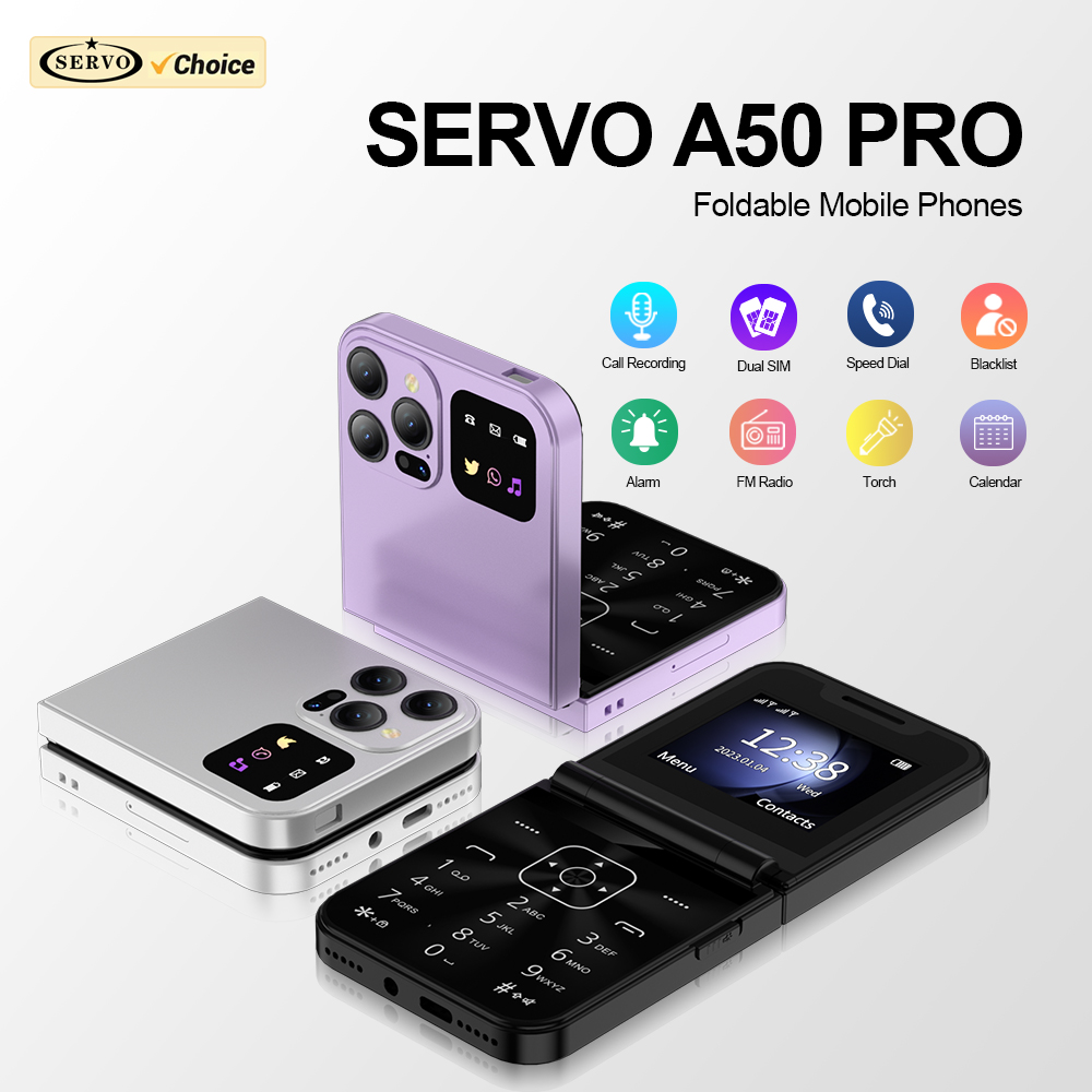 SERVO A50 PRO Flip mobiele tel - Tft Display 2.4 recensie en prijs