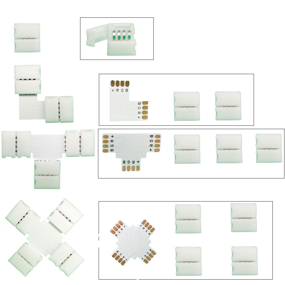5PCS 10mm L/T/X Vorm Connector - Ws2812B recensie en prijs