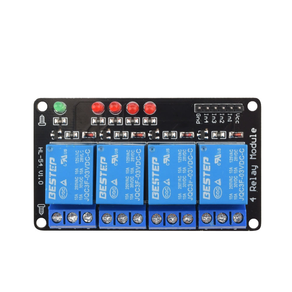 Laag niveau geactiveerde licht - Relay Module 4 Channel recensie en prijs